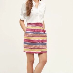 Anthropologie Nomad Morgan Carper Jacquard Skirt large